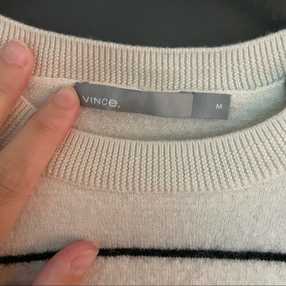 Vince Striped Crew Neck Sweater - Picture 3 of 3